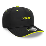 2025 VR46 Core 9Seventy Cap Stretch Snap Adults - Black/Neon Yellow