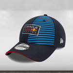 A navy and blue striped 9FORTY cap with the Red Bull Racing logo and the year 2024 on the front.