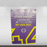 F1 Lewis Hamilton (Driver Number 44) Quote Metallic Plate