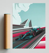 Load image into Gallery viewer, Aston Martin Silverstone GP Print