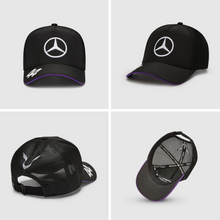 Load image into Gallery viewer, 2024 Mercedes-AMG F1 Lewis Hamilton Driver Trucker Cap - Black