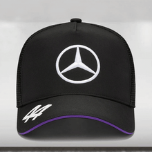 Load image into Gallery viewer, 2024 Mercedes-AMG F1 Lewis Hamilton Driver Trucker Cap - Black