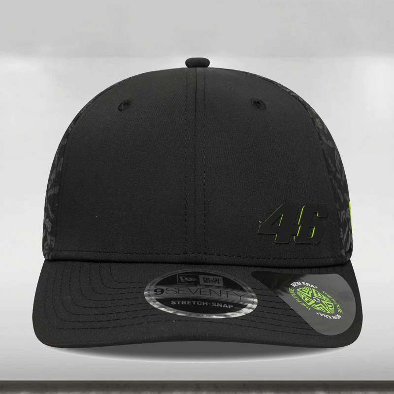 VR46 Sustainable Flwlss 9Seventy Stretch Snap Cap - Black
