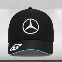 Load image into Gallery viewer, 2024 Mercedes-AMG F1 George Russell Driver Trucker Cap - Black