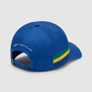 2024 Ayrton Senna Stripe Blue Cap