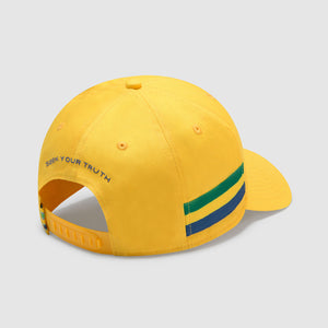 2024 Ayrton Senna Stripe Yellow Cap