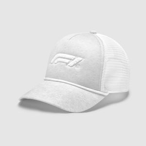 2024 F1 Collection Boucle Trucker Cap - White