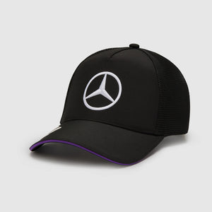 2024 Mercedes-AMG F1 Lewis Hamilton Driver Trucker Cap - Black