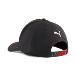 Black cap with red accents and Puma logo on a white background