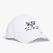White cap with Cadillac Formula 1 Team logo on a white background