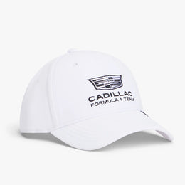 White cap with Cadillac Formula 1 Team logo on a white background