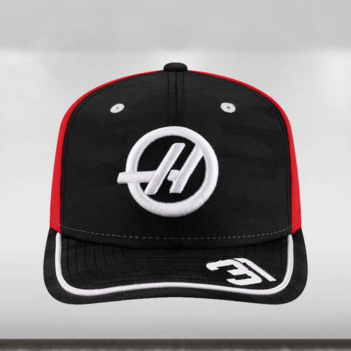 2025 Haas F1 New Era Esteban Ocon 9SEVENTY Team Camo Cap - Black