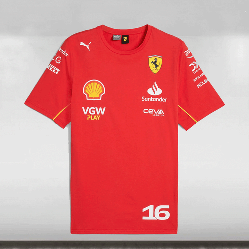 2024 Scuderia Ferrari F1 Charles Leclerc Driver T-shirt - Large