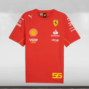 2024 Scuderia Ferrari F1 Carlos Sainz Driver T-shirt Large