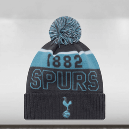 Black and blue beanie with '1882 Spurs' text and logo on a white background