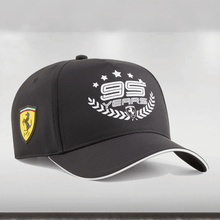 Load image into Gallery viewer, 2024 Scuderia Ferrari F1 95 Years Black Cap