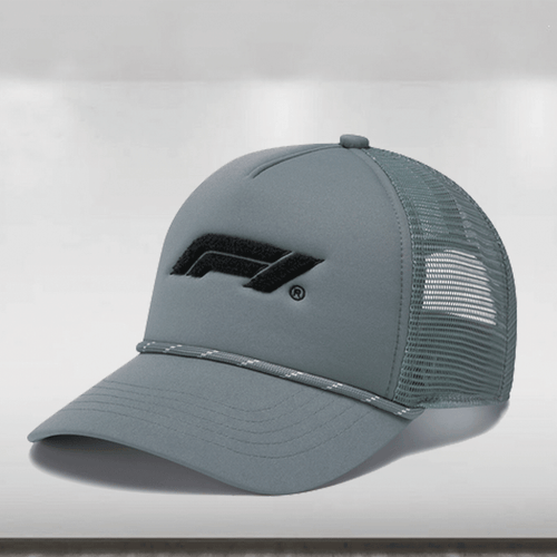 2024 F1 Collection Boucle Trucker Cap - Grey