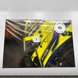 DriveCrate Original F1 Lewis Hamilton Helmet Licenced Photo Print