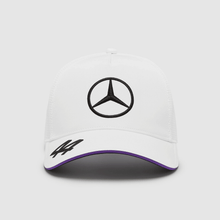 Load image into Gallery viewer, 2024 Mercedes-AMG F1 Lewis Hamilton Driver Trucker Cap - White