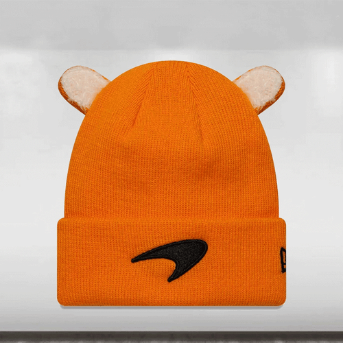 McLaren Racing F1 Toddler Ears Cuff Beanie - Papaya