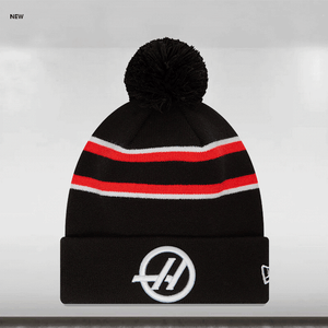 2024 MoneyGram Haas F1 Team Cuff Knit Beanie Hat - Black