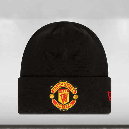 Manchester United Essential Cuff Beanie Adults - Black