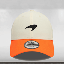 Load image into Gallery viewer, 2025 McLaren Racing F1 Contrast Visor 9Forty Cap Adults - Off White/Bright Orange
