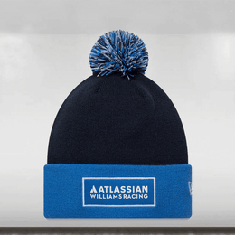2026 Williams F1 Essential Bobble Knit Beanie Adults - Night Shift Navy