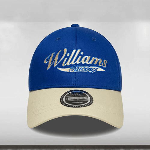 2025 Fresh Ego X Williams Racing Script Cap - Cream/Blue