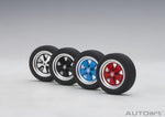 AUTOart 40169 Eraser Wheel Rubber Set of 4 pieces