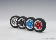 AUTOart 40169 Eraser Wheel Rubber Set of 4 pieces