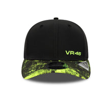 Load image into Gallery viewer, VR46 All Over Print 9Fifty Stretch Snap Cap – Black/Neon Yellow
