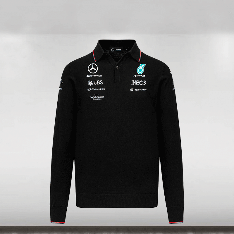2023 Mercedes-AMG F1 Team Long sleeve Knitted Polo - Large