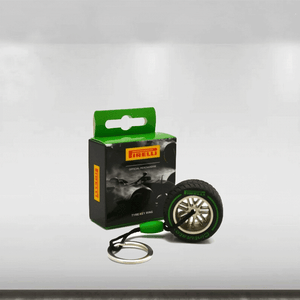 Pirelli F1 Tyre Keyring 18" - Intermediate - Green