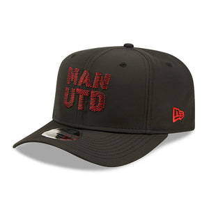 Manchester United New Era Weave Overlay 9FIFTY Snapback Hat - Black